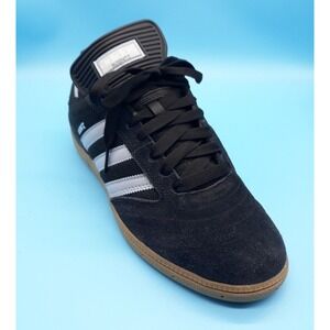 Rare Adidas Dennis Busenitz Skateboard Shoes Mens Size 10 Black/Dark Gray Suede